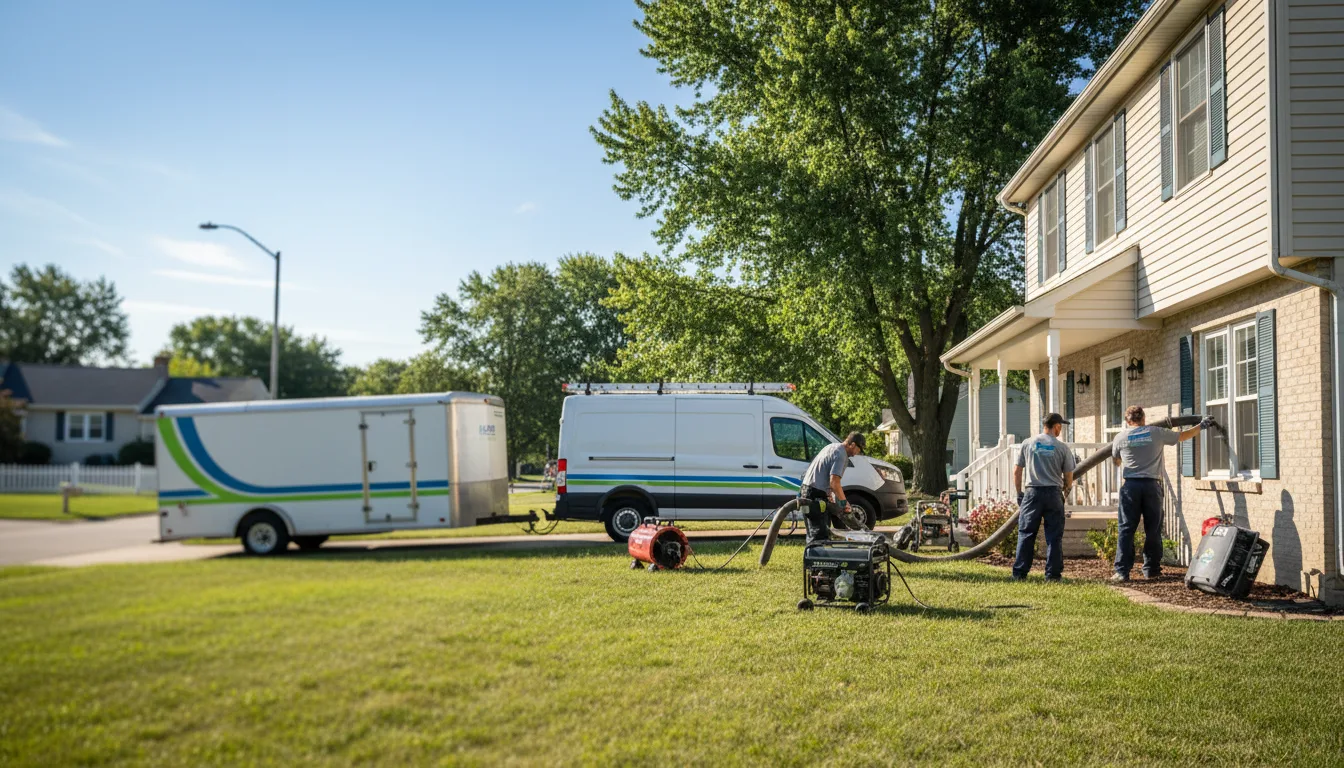 Flooded Basement Restoration And Cleanup With Repair in Low Moor, IA near me